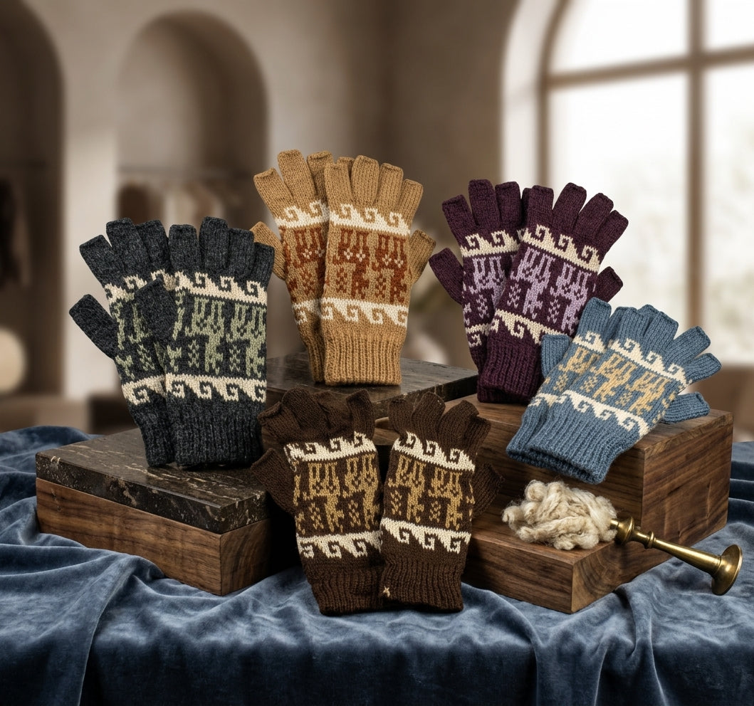 The Fingerless Alpaca Gloves